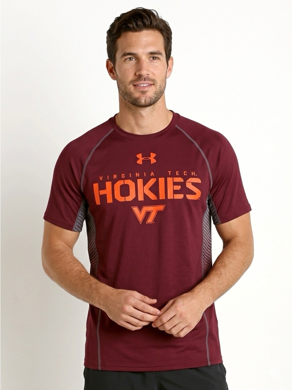 UNDER ARMOUR VT Va Tech Hokies T Shirt S NWOT